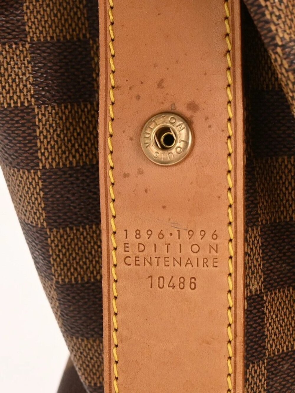 LOUIS VUITTON DAMIER COLOMBINE SHOULDER TOTE BAG - Picture 9 of 13